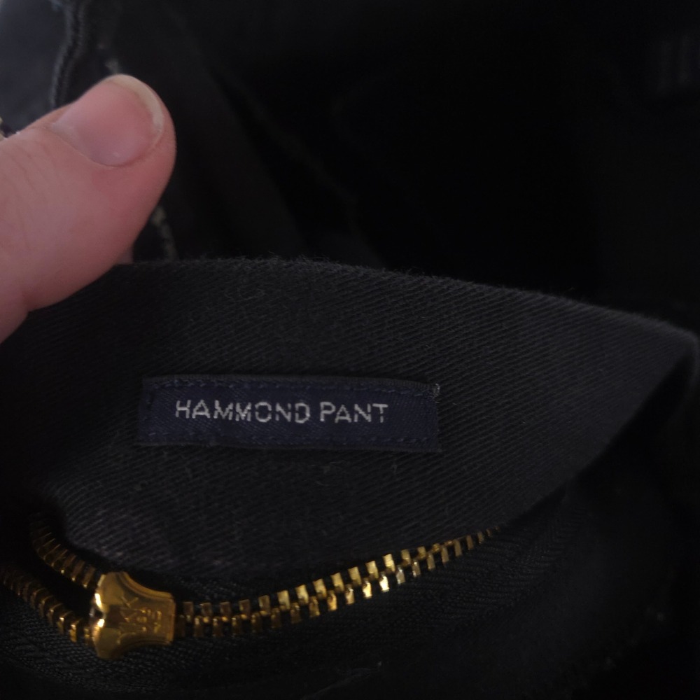 VINTAGE Polo Ralph Lauren Pants Mens 34x32 Black Hammond Cotton Pleated 90s Y2K - Picture 7 of 11